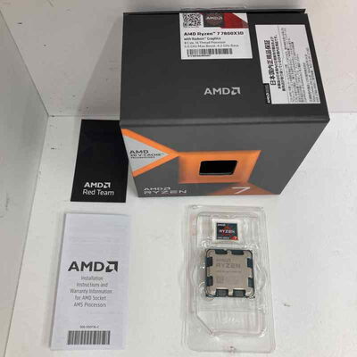 【八王子店】中古  AMD Ryzen 7 7800X3D (AM5/4.2/104M/C8/T16/120W) 157139 