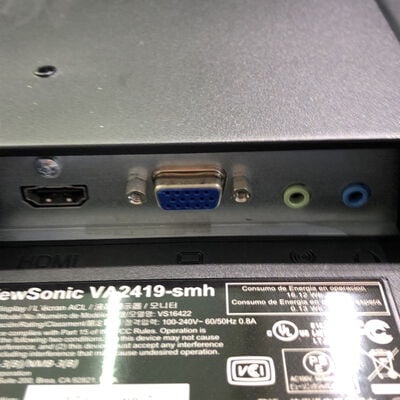 【甲府飯田店】中古  Viewsonic VA2419-SMH-7 (23.8”W 1A1H 5ms IPS) 182907 