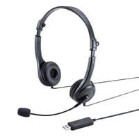 サンワサプライ  MM-HSU18BK (USBヘッドセット 折り畳み式) 