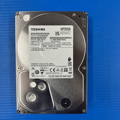 【大須店】中古  TOSHIBA DT02ABA600 (SATA3 6TB 5400rpm 128MB BLK) 3120024194 