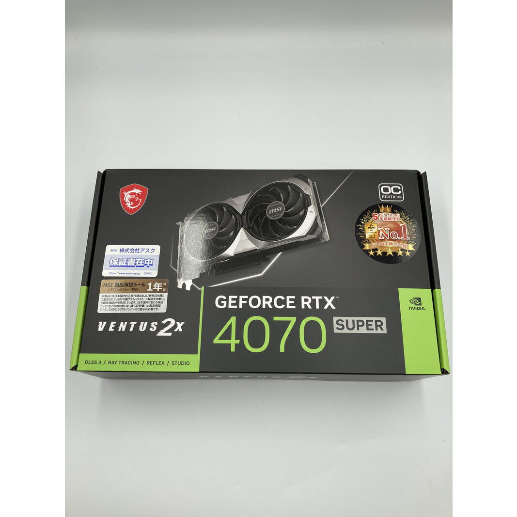 中古 MSI GeForce RTX 4070 SUPER 12G VENTUS 2X OC (RTX4070
