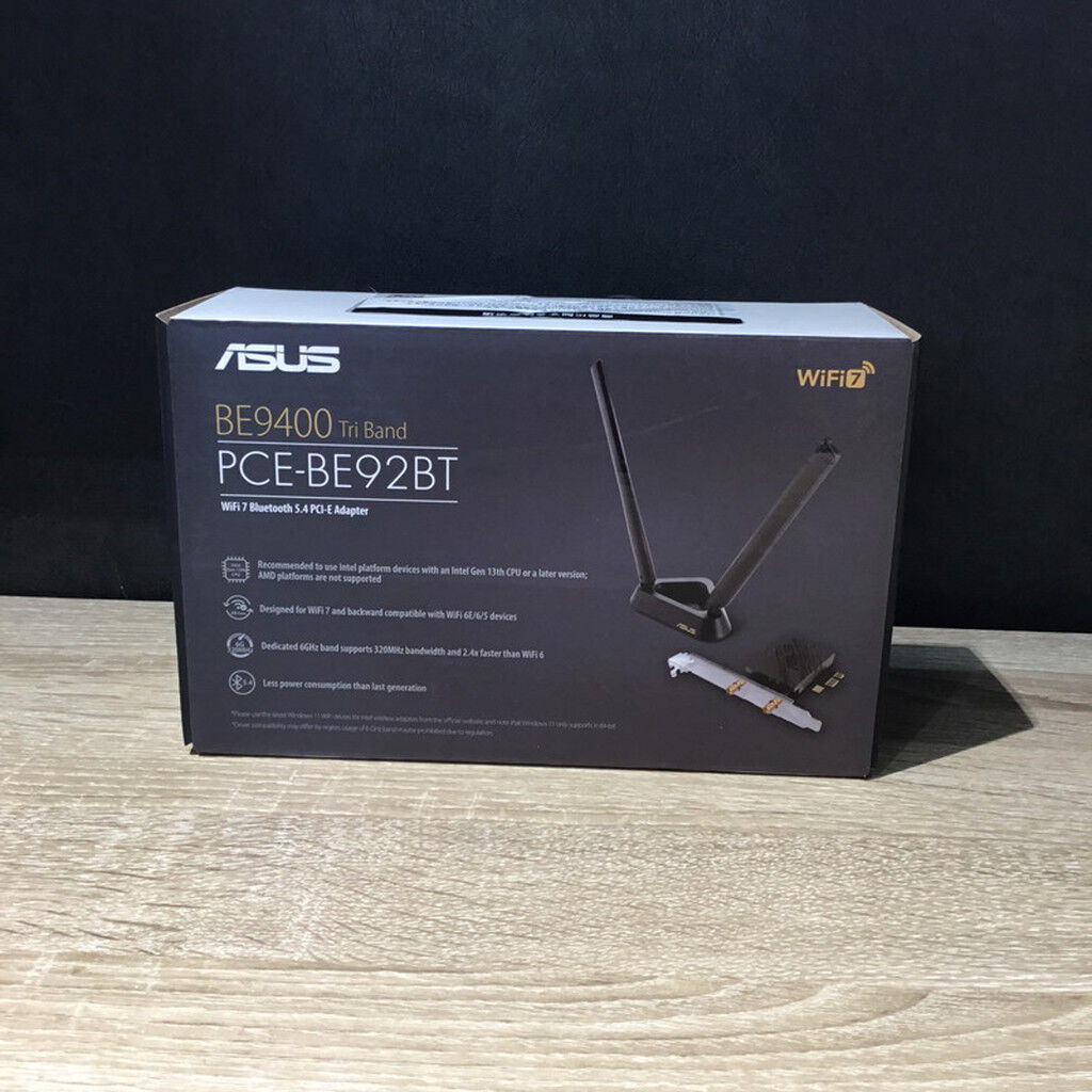中古 ASUS PCE-BE92BT (11be 無線LAN子機 PCIe) 4560001373 （313028