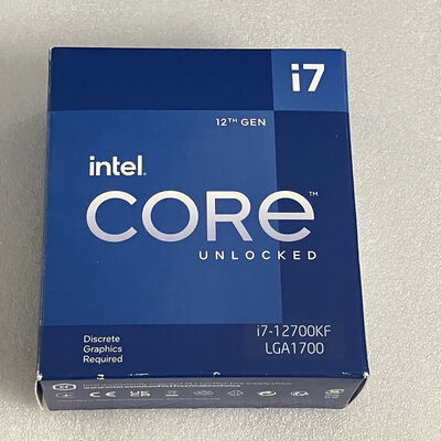 【新潟店】中古  INTEL Core i7 12700KF (1700/3.6G/25M/C12/T20) 147858 