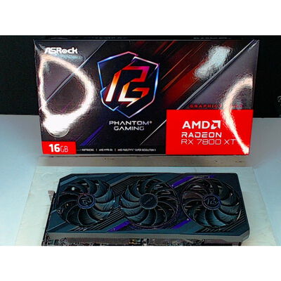 【前橋ｲﾝﾀｰｱｶﾏﾙ店】中古  ASRock RX7800XT PG 16GO RX7800XT Phantom GamingOC (RX7800XT 16GB) 162733 