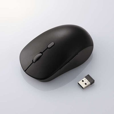 エレコム  M-MY30MBSBK (OSMOD Six USB無線/Bluetooth 静音マウス [6ボタン/Mサイズ] ブラック) 