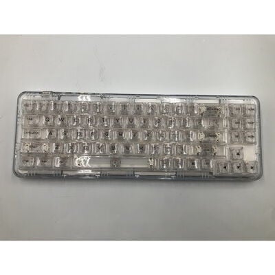 【水戸赤塚店】中古  YUNZII X71 メカニカルゲーミングキーボード 透明キーキャップ （クリスタルアイス軸、ホワイト） 4680003798 