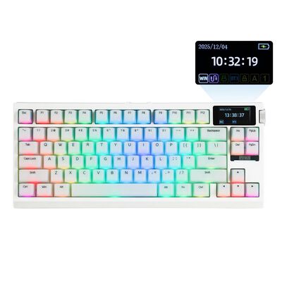 EPOMAKER  G84 PRO US EM-G84P-WH-CJ (ワイヤレスメカニカルゲーミングキーボード ホワイト) 