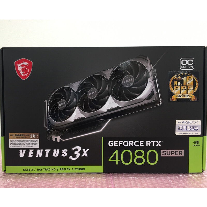中古 MSI GeForce RTX 4080 SUPER 16G VENTUS 3X OC (RTX4080