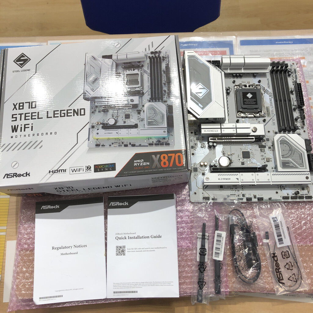 中古 ASRock X870 Steel Legend WiFi (X870 AM5 ATX DDR5) 172202