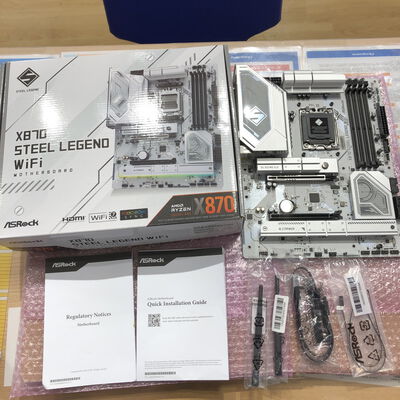 【宮崎恒久店】中古  ASRock X870 Steel Legend WiFi (X870 AM5 ATX DDR5) 172202 