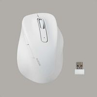 エレコム  M-XGM30DBSKWH (静音 2.4GHz無線マウス "EX-G"5ボタン Mサイズ ホワイト) 