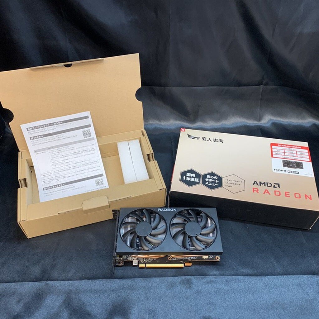 中古 玄人志向 RD-RX6600-E8GB/DF (RX 6600 8GB) 147697 （368182