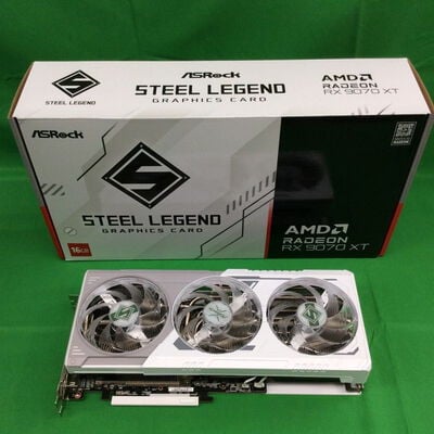 【川崎店】中古  ASRock RX9070XT SL 16G Steel Legend 16GB (RX9070XT 16G) 176937 