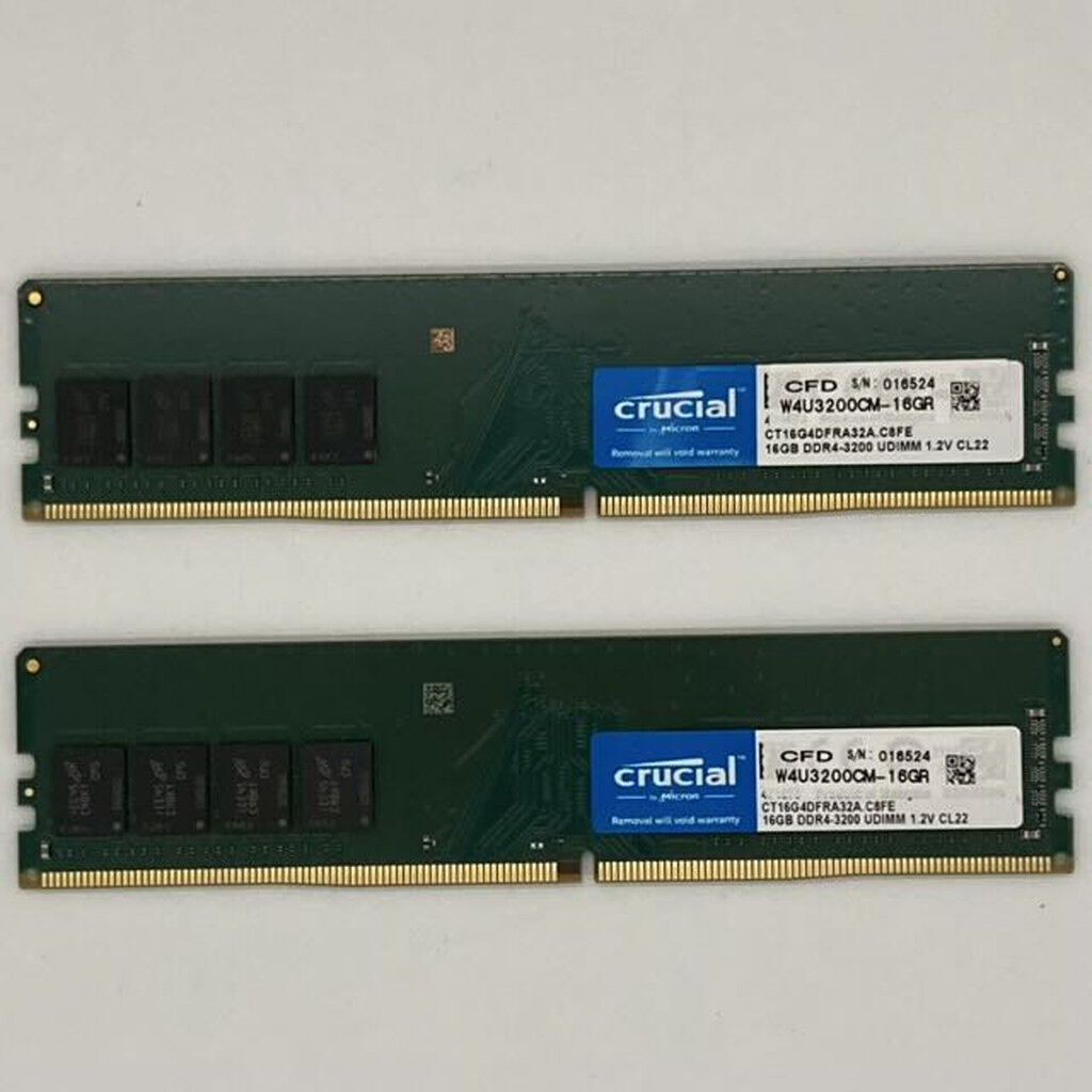 中古 16GB 2枚組(合計32GB) PC4-25600/DDR4-3200 デスクトップ用