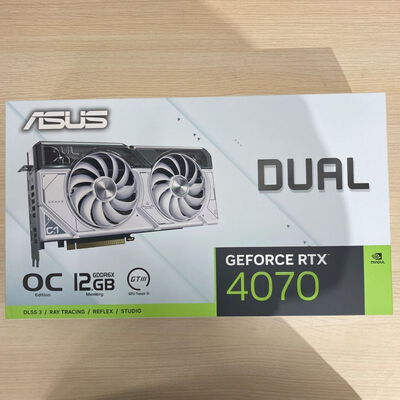 【静岡東瀬名店】中古  ASUS DUAL-RTX4070-O12G-WHITE (RTX4070 12GB) 5140000753 