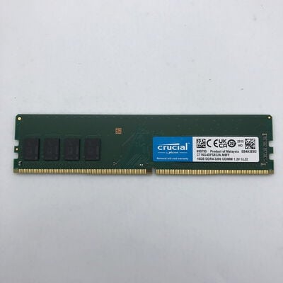 【宇都宮鶴田店】中古  PC4-25600 16GB デスクトップ用(DDR4-3200) 140728 