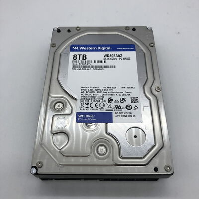 【宇都宮鶴田店】中古  W.D WD80EAAZ (SATA3 8TB 5640rpm 256MB) 5280001667 
