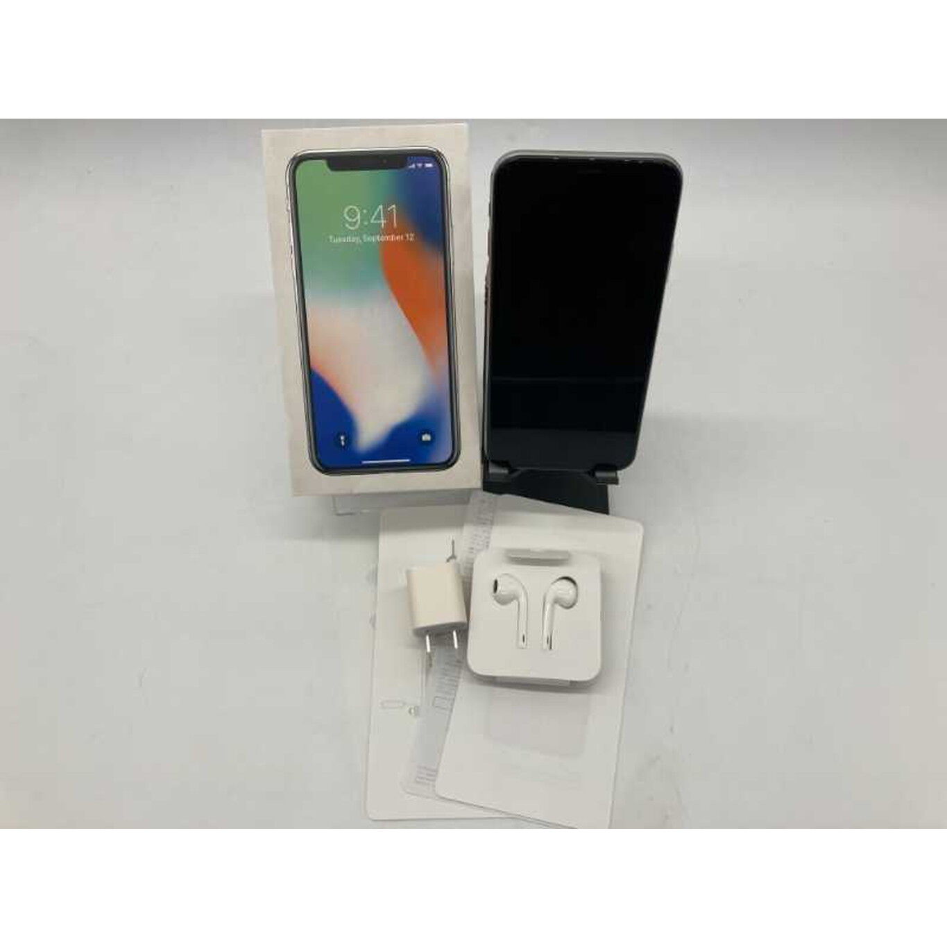 中古 Apple iPhoneX 5.8インチ 256GB (シルバー) 国内版SIMロック