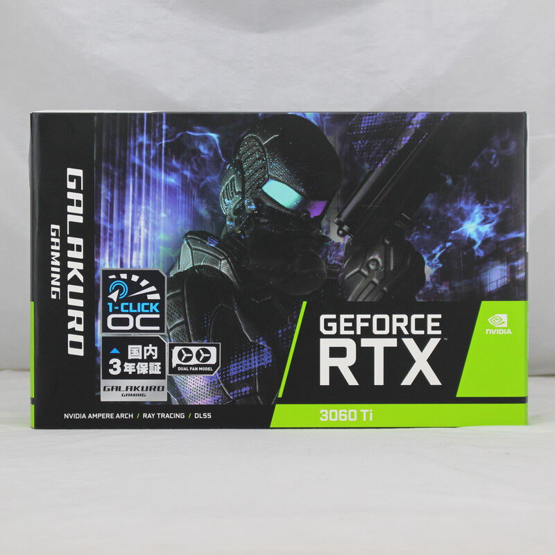 商談中】玄人志向 GeForce RTX3060ti LHR 中古品