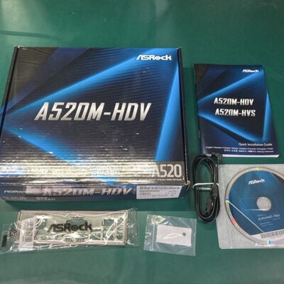 【千葉店】中古  ASRock A520M-HDV (A520 AM4 mATX DDR4) 143667 