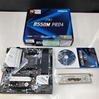 【佐賀南部バイパス店】中古  ASRock B550M Pro4 (B550 AM4 mATX DDR4) 142938 