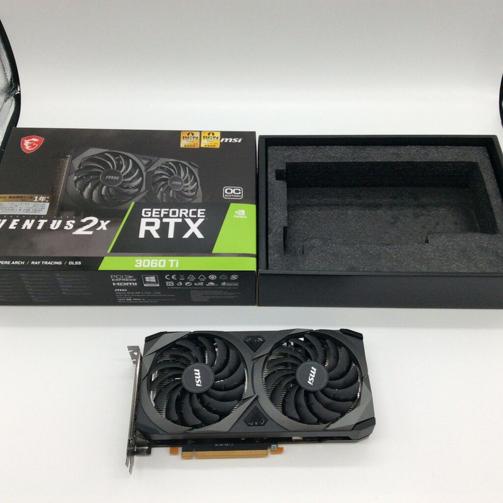 【中古】MSI VENTUS 2X GeForce RTX 3060 Ti MSI 〔中古〕GeForce RTX 3060Ti VENTUS 2X OC（中古保証1ヶ月間