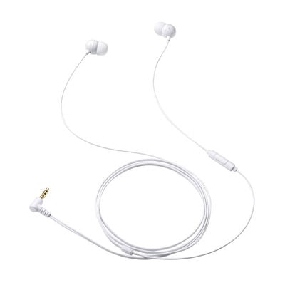 サンワサプライ  MM-HS709W マイク付きステレオイヤホン（ホワイト） 