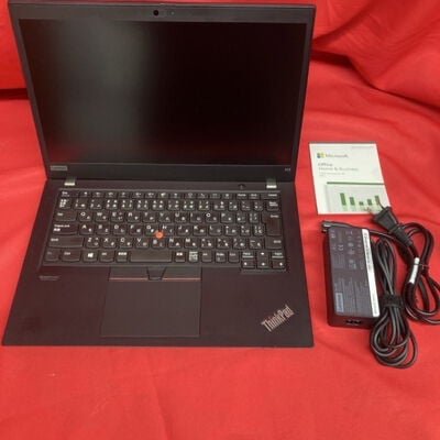 【千葉店】中古  LENOVO ThinkPad X13 (AMD Ryzen 5 Pro 4650U 2.10GHz/32GB/SSD256GB/-/オンボード/13.3/1920x1080/Wi-Fi/WEBCAM/W11P/Microsoft Office Home and Business 2024) 184183 