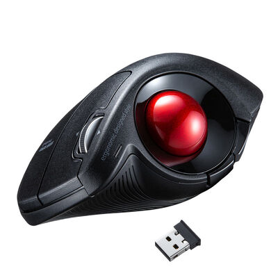 サンワサプライ  MA-WTB178BK (ワイヤレスエルゴトラックボール) 