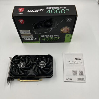 【なんば店】中古  MSI GeForce RTX 4060 Ti VENTUS 2X BLACK 8G OC (RTX4060Ti 8GB) 158559 