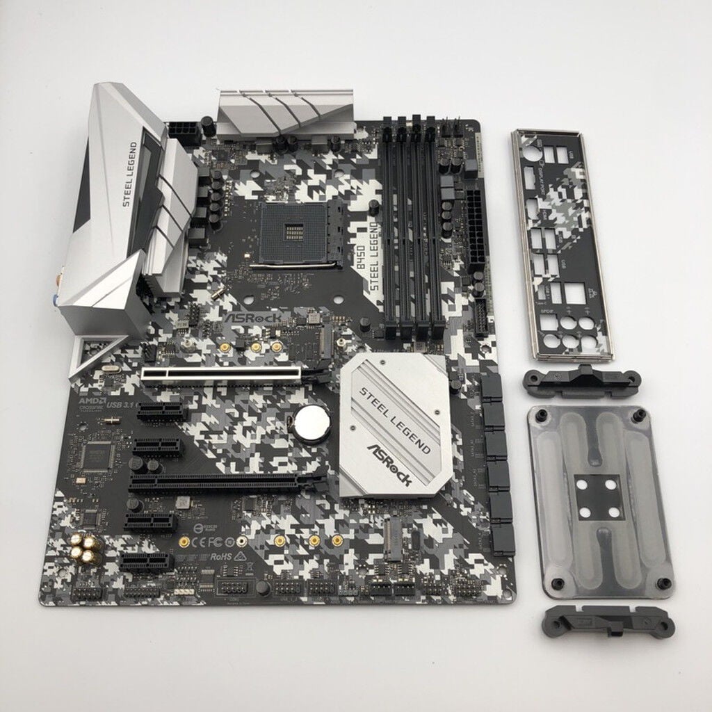 中古 【付属品欠品】ASRock B450 Steel Legend (B450 AM4 ATX DDR4