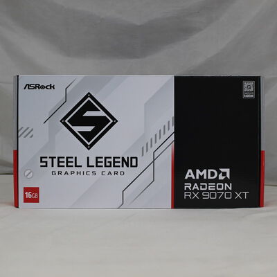 【通販センター】中古  ASRock RX9070XT SL 16G Steel Legend 16GB (RX9070XT 16G) 176937 