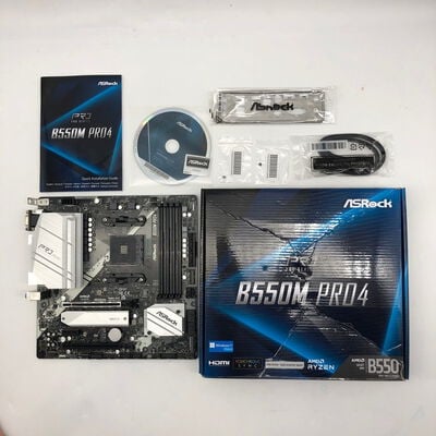 【大分店】中古  ASRock B550M Pro4 (B550 AM4 mATX DDR4) 142938 
