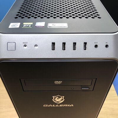 【甲府飯田店】中古  THIRDWAVE GALLERIA XA7C-R70S(i7 10700/16GB/SSD512GB/HDD2TB/RTX2070 SUPER/W11P) 4720002015 