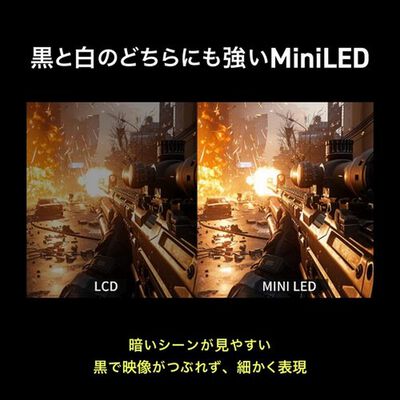 GRAPHT  GRT044-2724ML-BK (27インチワイド Mini LED 液晶モニター) 
