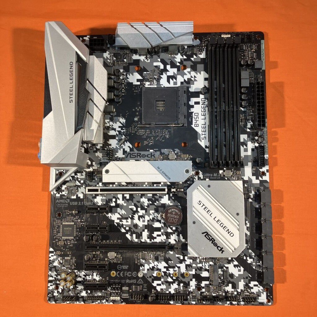 中古 ASRock B450 Steel Legend (B450 AM4 ATX DDR4) 3280014031