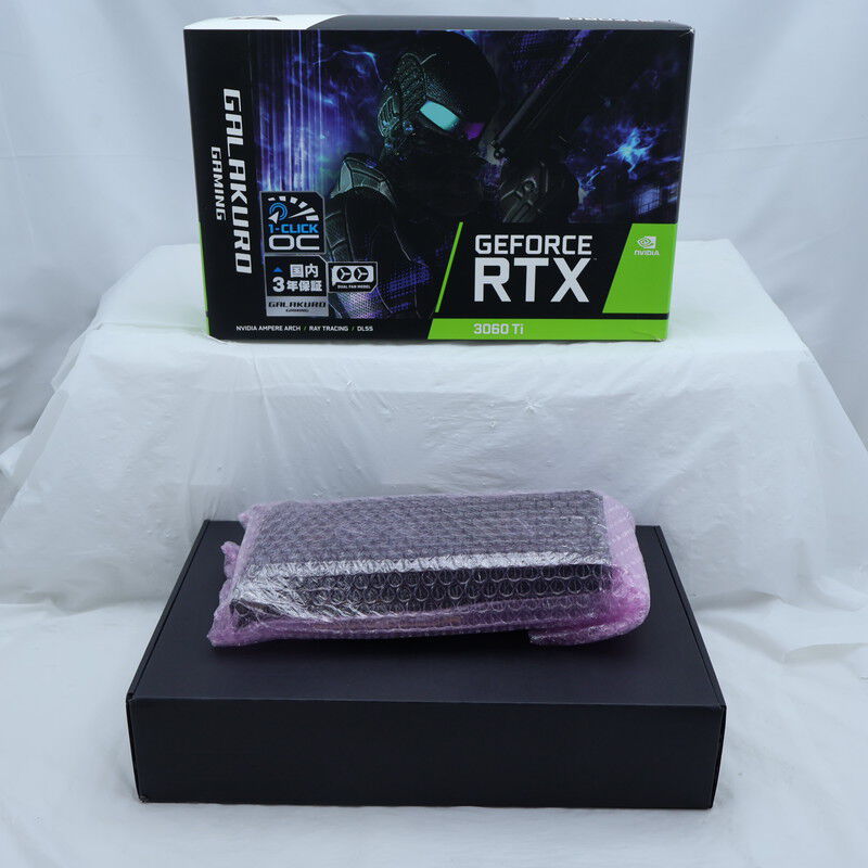 中古 【LHR版】玄人志向 GG-RTX3060Ti-E8GB/DF/LHR (RTX3060Ti 8GB