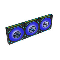 Lian-Li  UNI FAN SL-INF FLEX BK LCDモデル 12SLIND1F3B (120mm ARGB ブラック LCD 3個パック) 