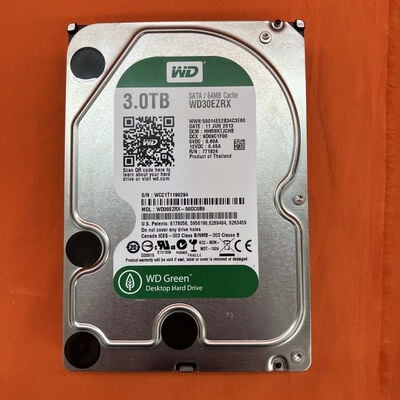【なんば店】中古  Western Digital WD30EZRX-00DC0B0（3.5インチ HDD 3TB SATA） 3480034742 