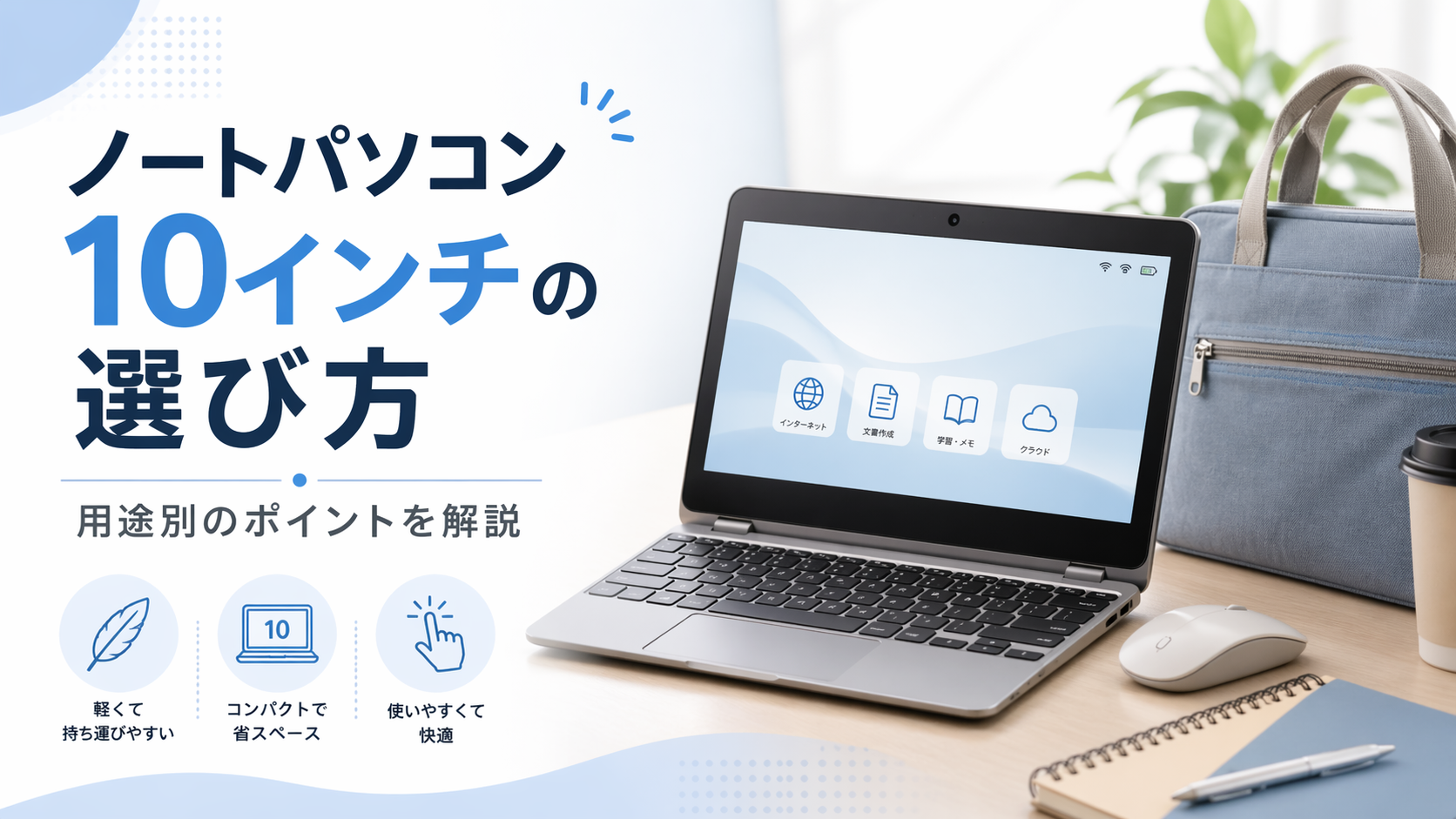 10インチノートパソコンの選び方