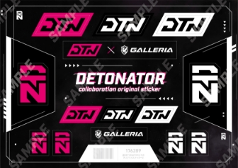 DETONATORコラボモデル限定オリジナルステッカー