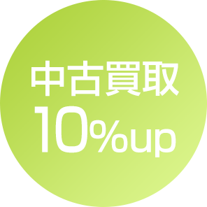 中古買取10％アップ