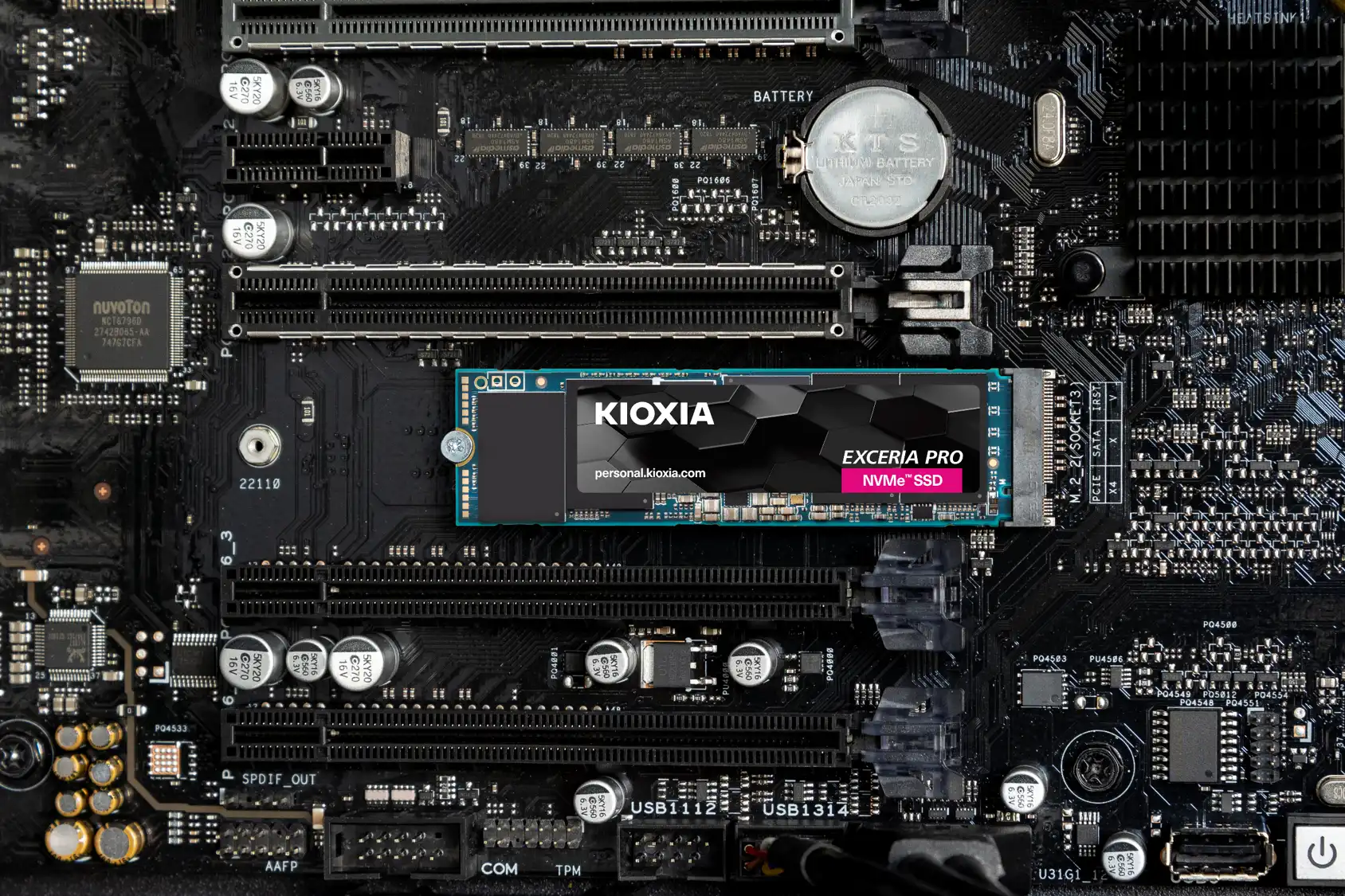 KIOXIA EXCERIA PRO SSD-CK1.0N4P/J (M.2 2280 1TB)_PCIe® 4.0規格に準拠