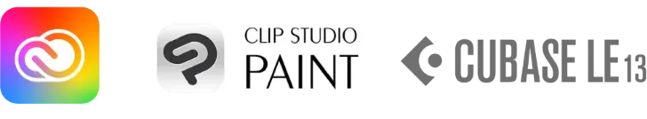 adobe clip studio PAINT CUBASE LE 13