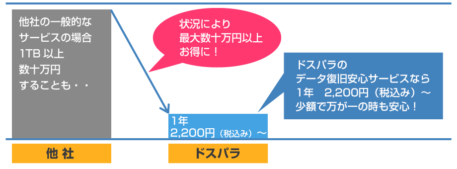 ドスパラのデータ復旧安心サービス