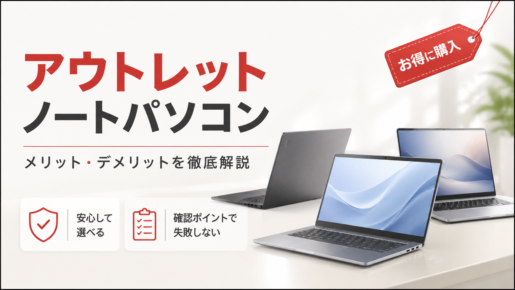 知らなきゃ損！アウトレットノートパソコンのメリットデメリットを徹底解説