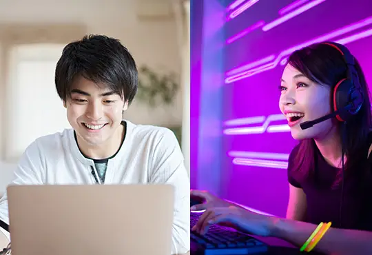 レポート作成やゲームプレイ