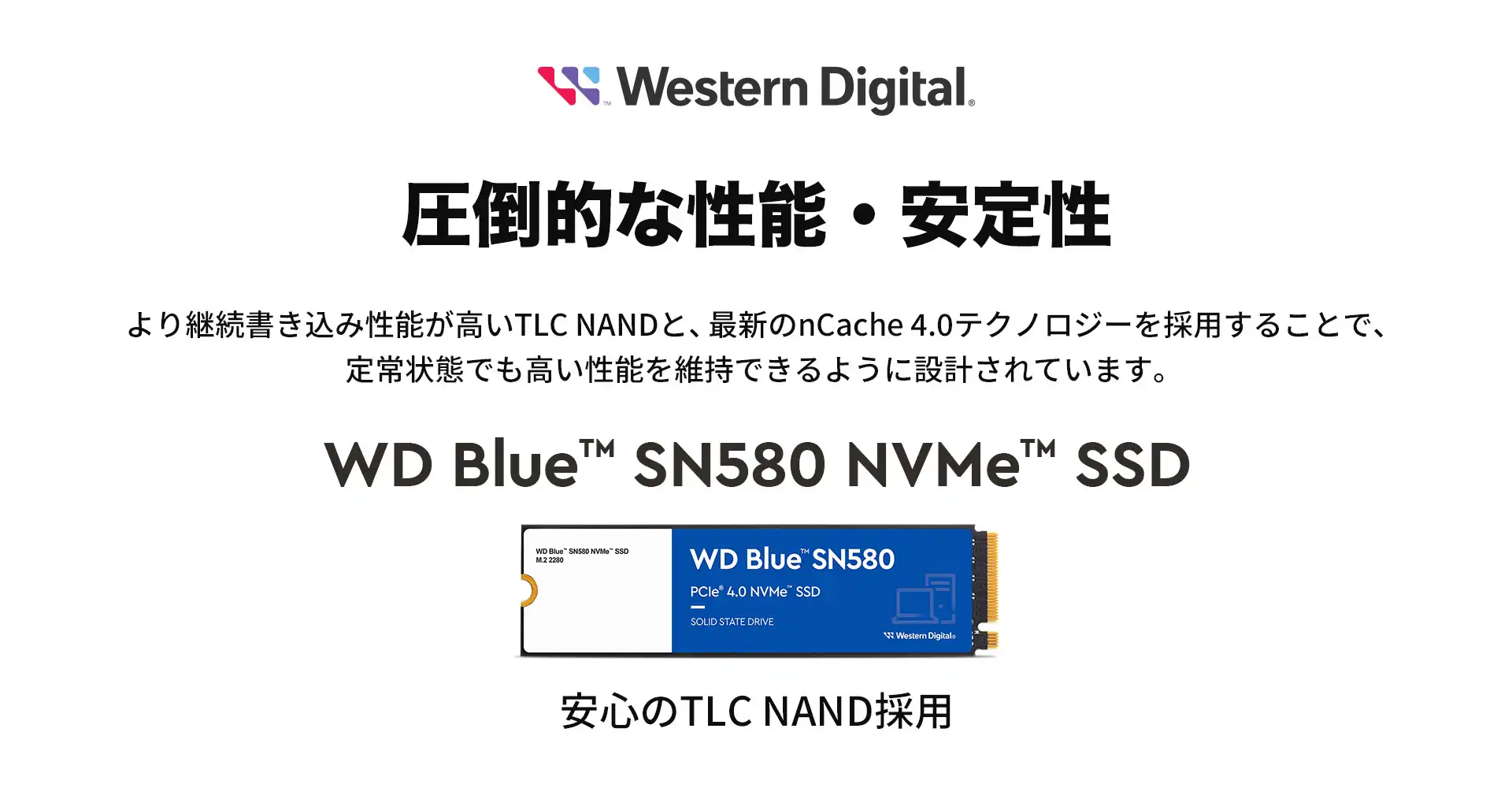 Western Digital WD Blue SN580 NVMe SSD