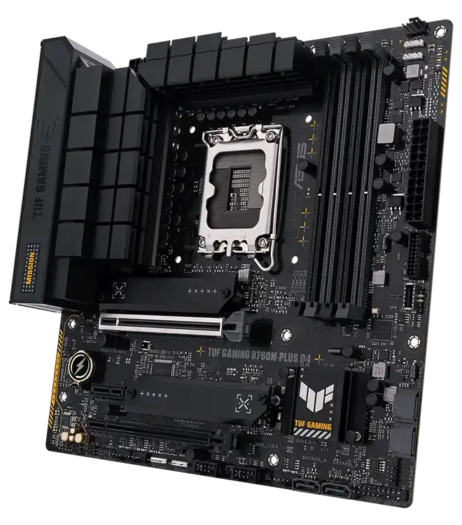 ASUS TUF GAMING B760M-PLUS D4 (B760 1700 MicroATX)