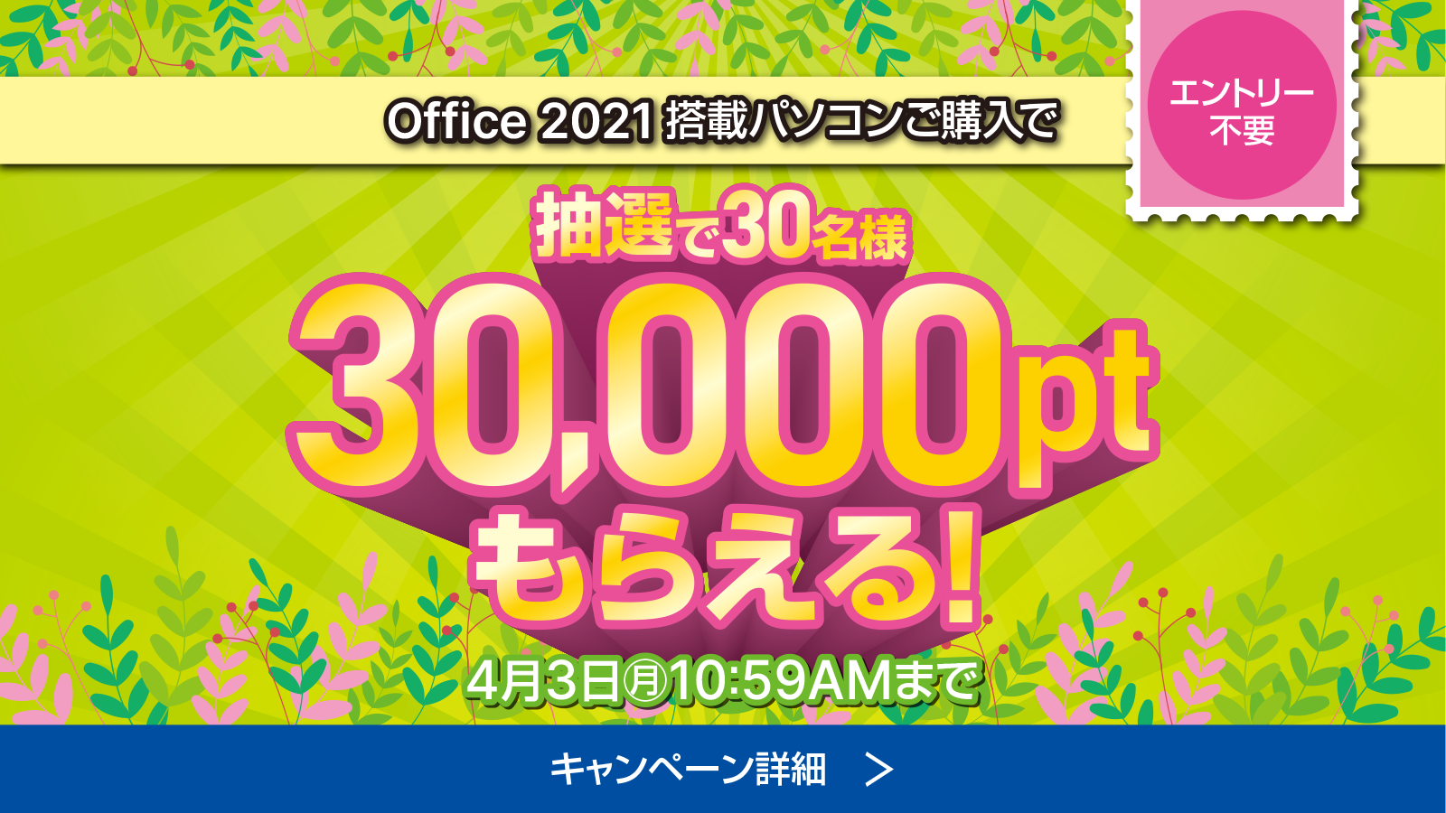 Office 2021 ポイントキャンペーン